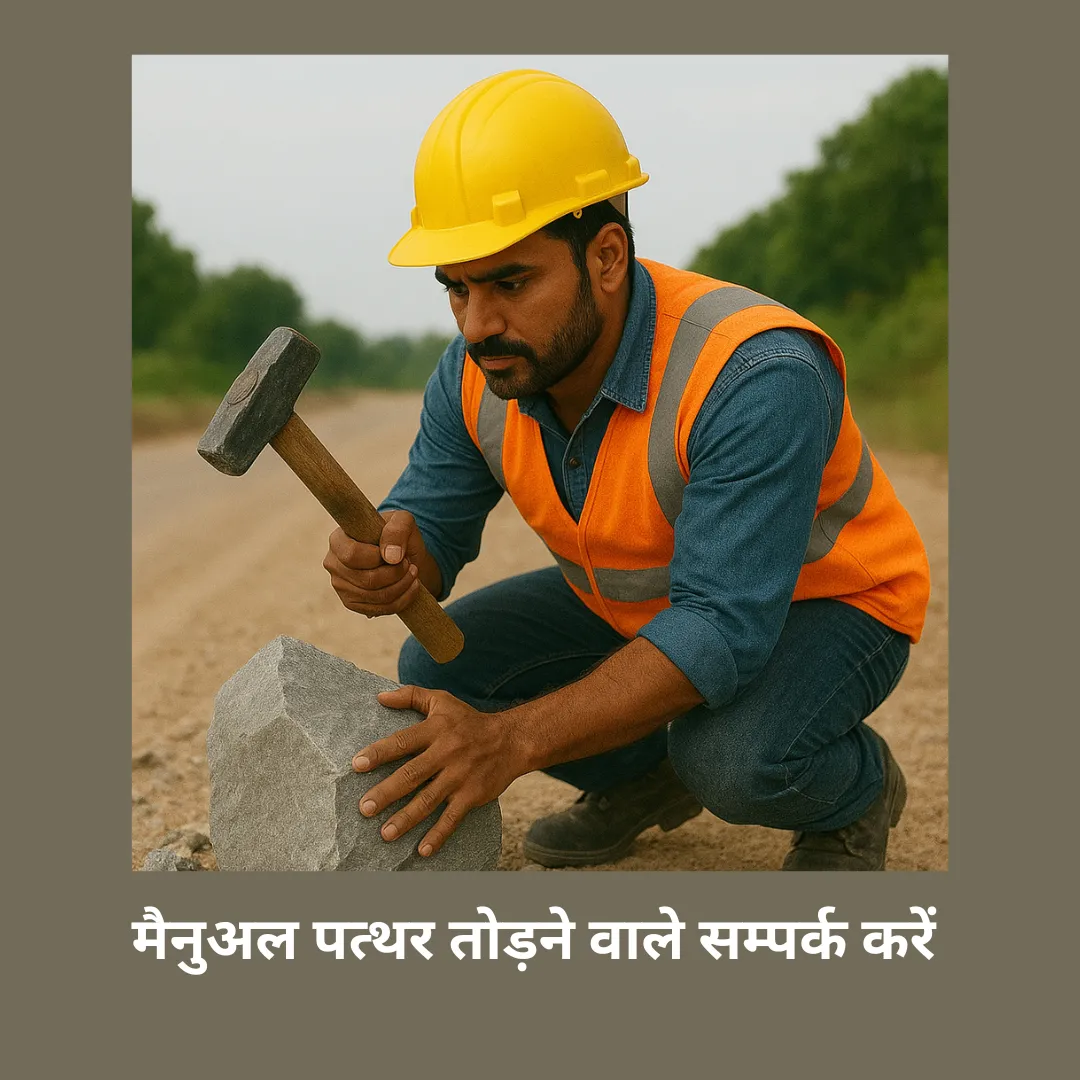 पत्थर तोड़ने वाले मिस्त्री संपर्क करें | हाथों से पत्थर तोड़ने वाले चाहिए |